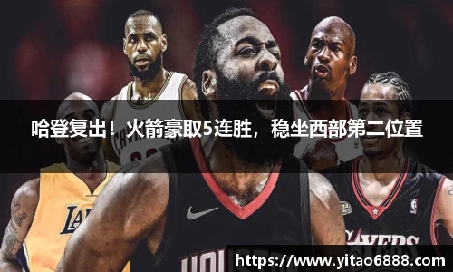 哈登复出！火箭豪取5连胜，稳坐西部第二位置